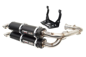 Can-am x3 full exhaust in black aluminum by Trinity Racing